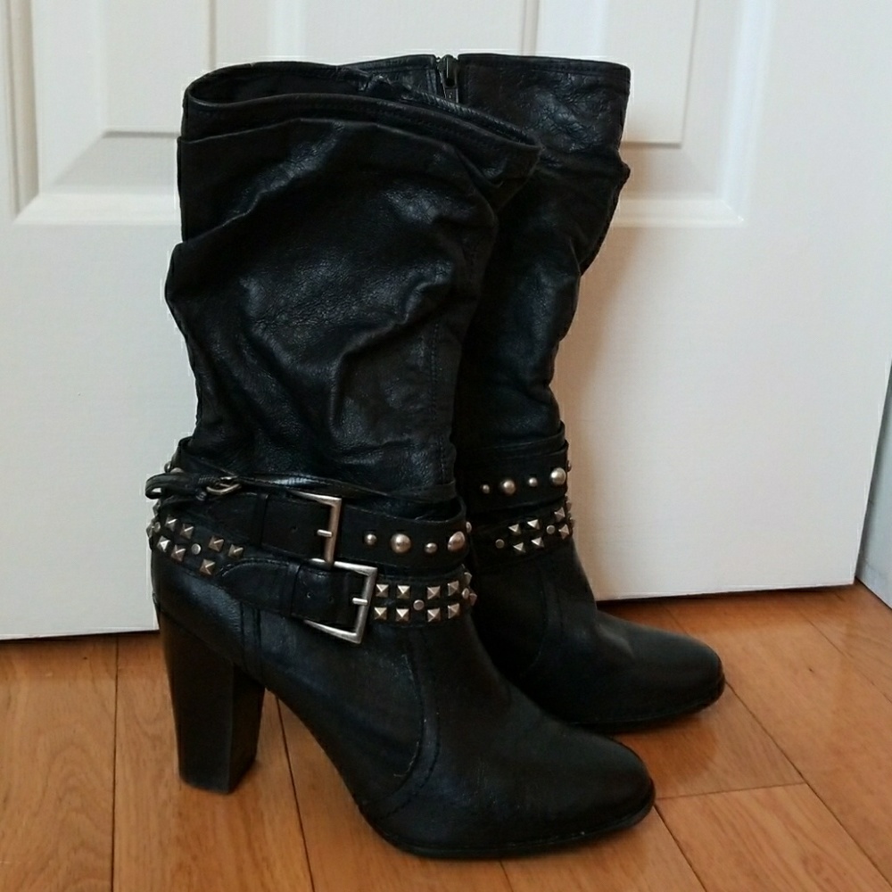 Black Leather Boots